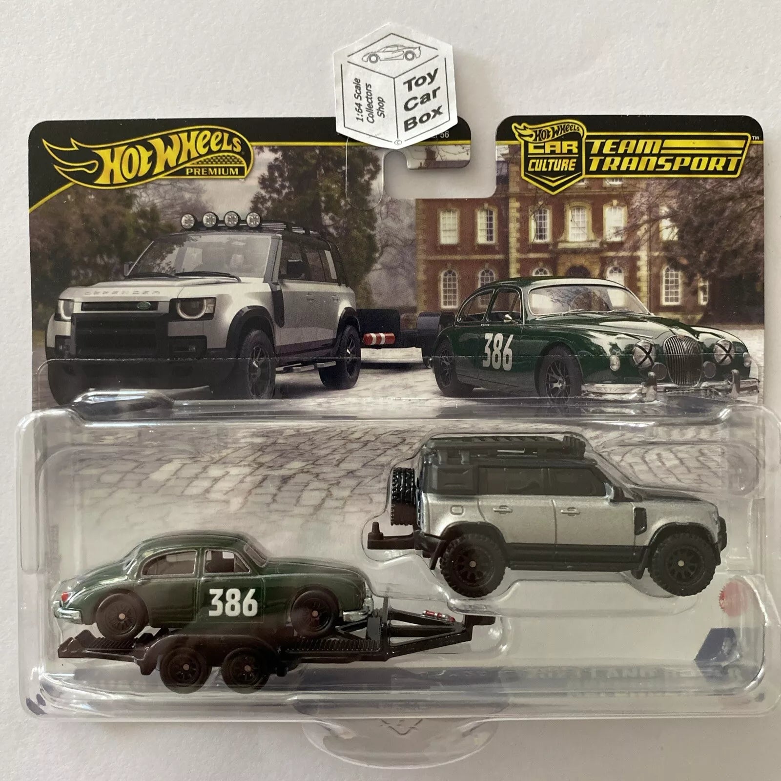 2025 HOT WHEELS Team Transport #74 - ¡®23 Land Rover Defender & Jaguar Mk1 - L00