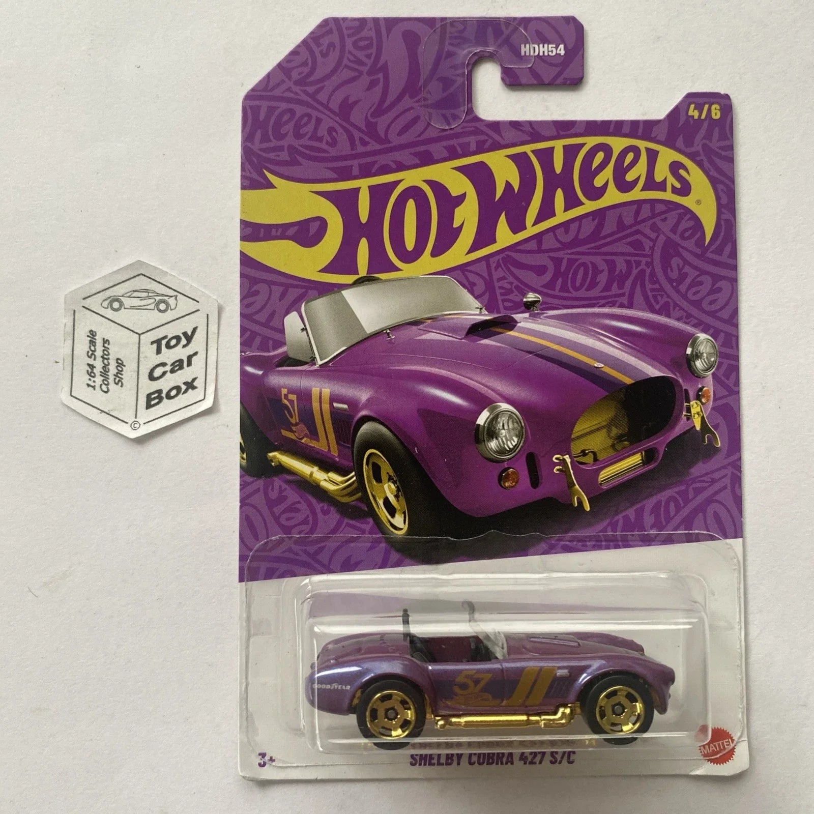 2025 HOT WHEELS Themed - Shelby Cobra 427 S/C (#4 Purple & Gold) E00