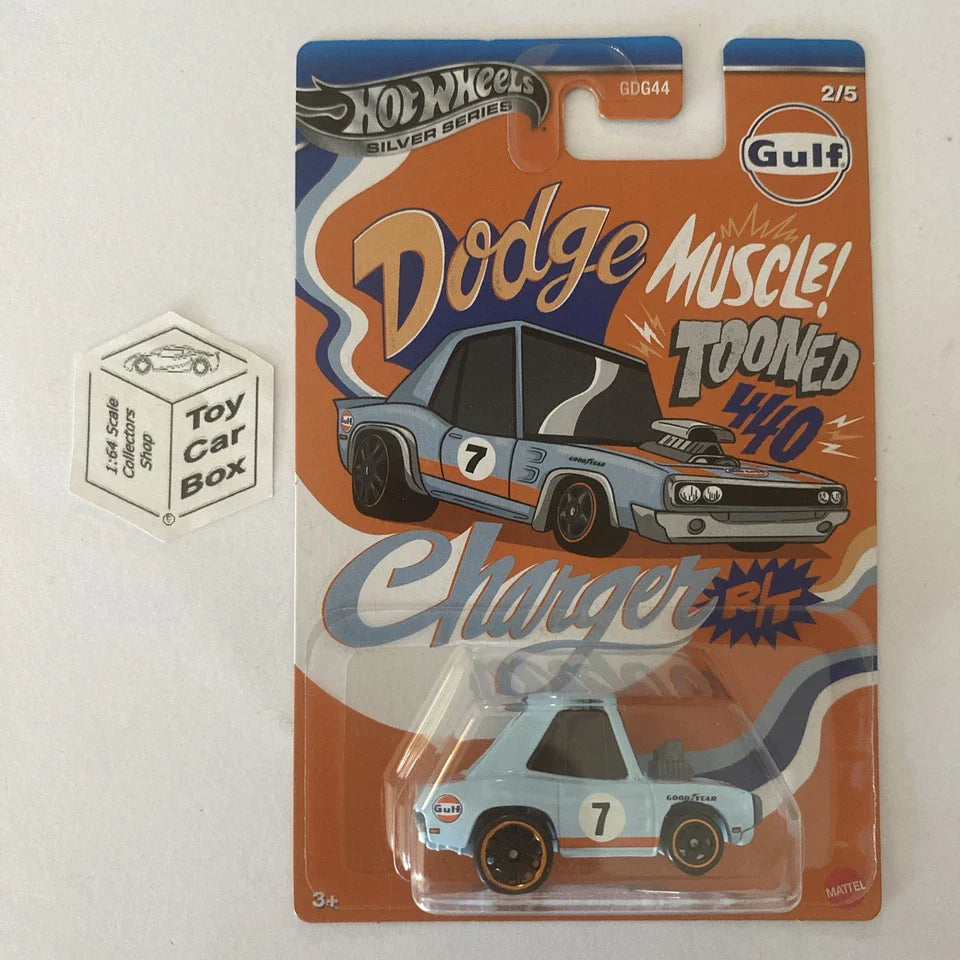 2025 HOT WHEELS Themed - ¡®70 Dodge Charger (#2 Light Blue - Gulf) C85